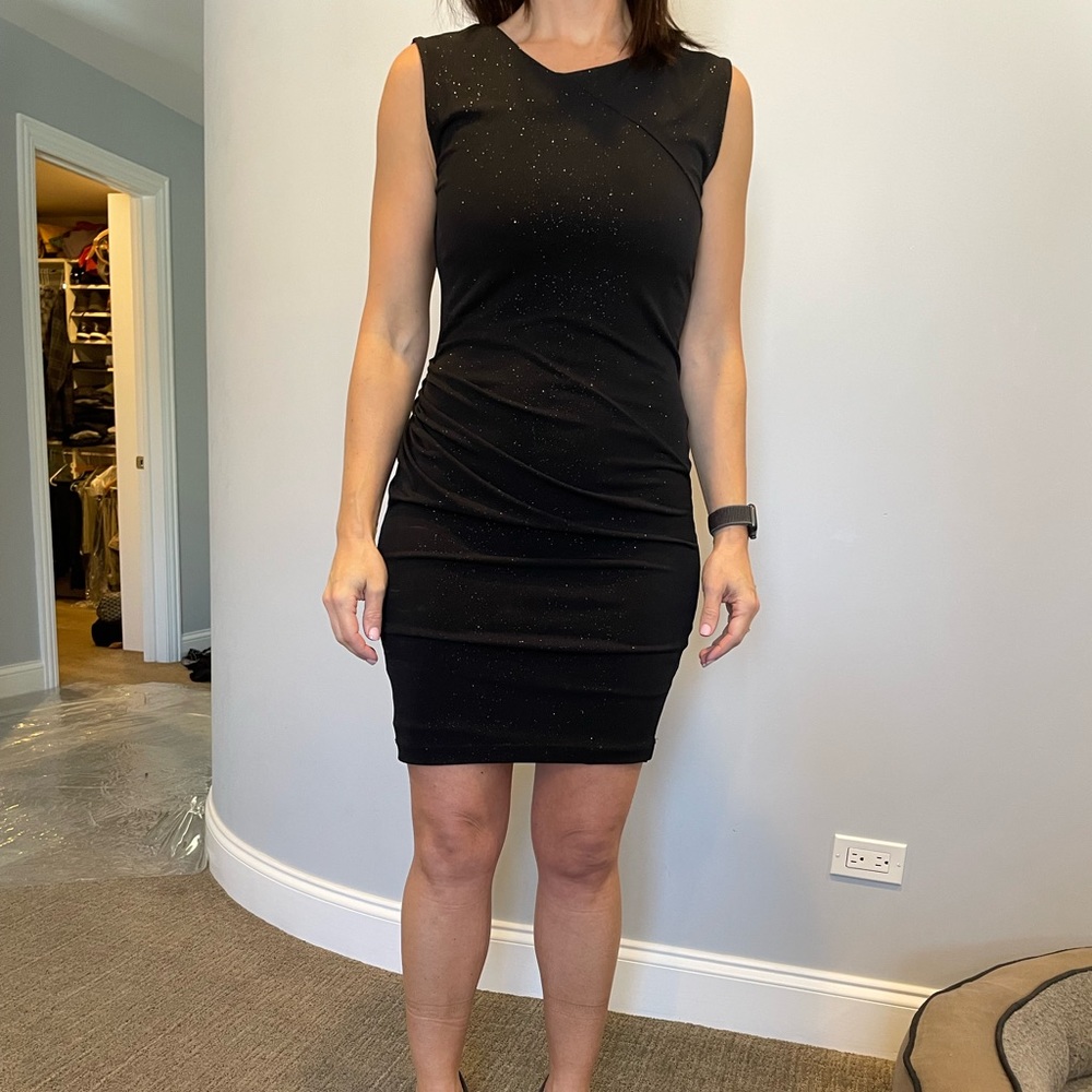 Black glitter dress